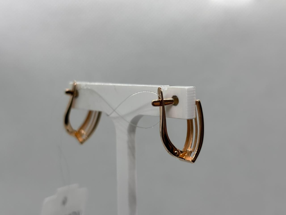 СЕРЬГИ БЕЗ КАМНЯ (Au 585)