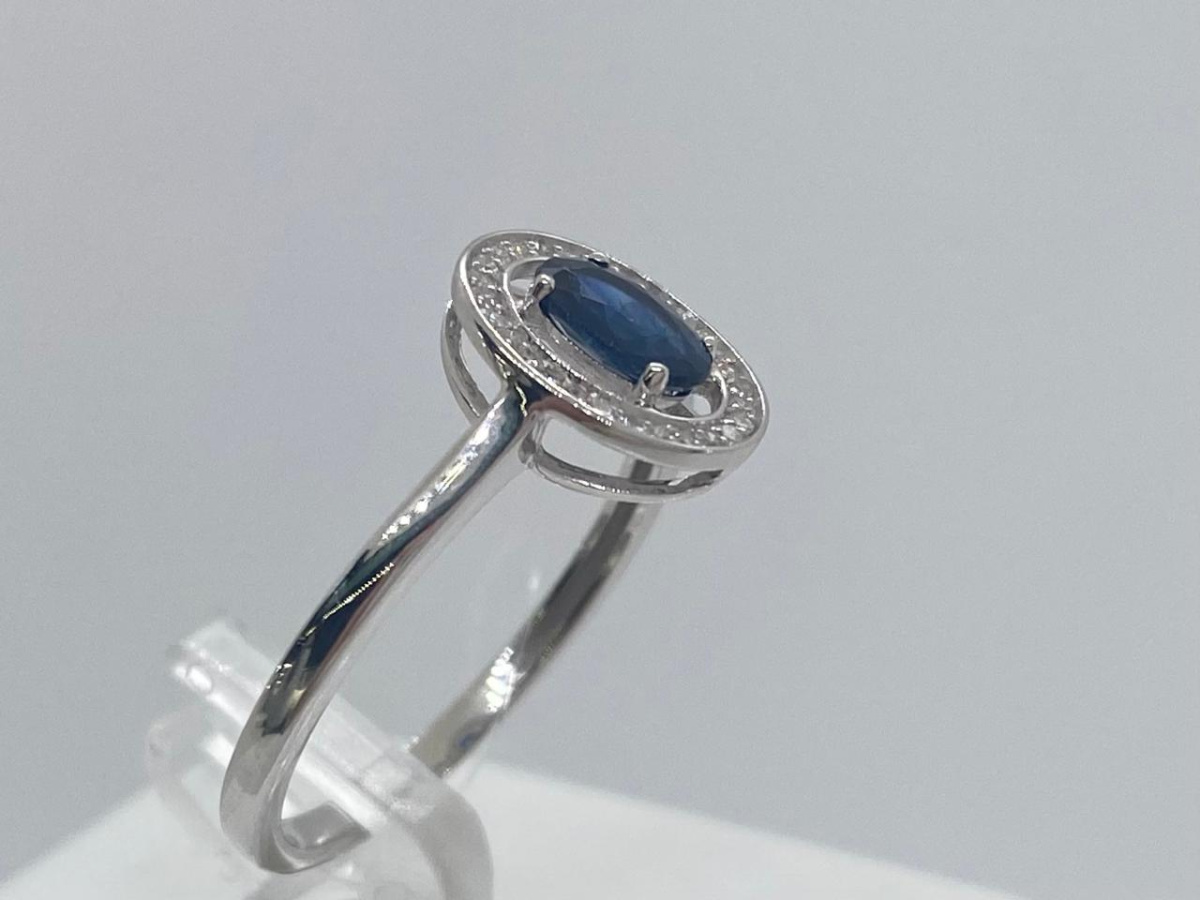 КОЛЬЦО Бриллиант, сапфир (Au 585)