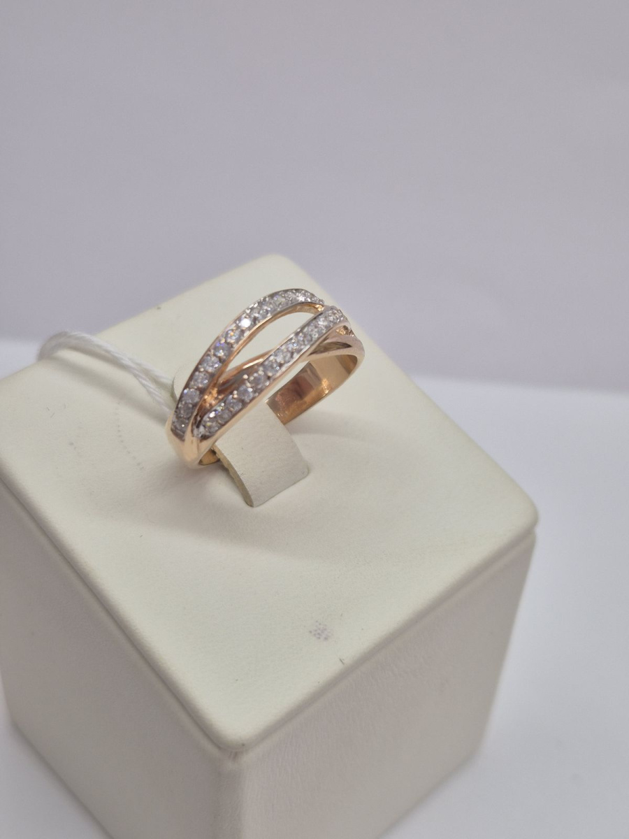 КОЛКМИ585 КОЛЬЦО С КАМНЯМИ (Au 585)