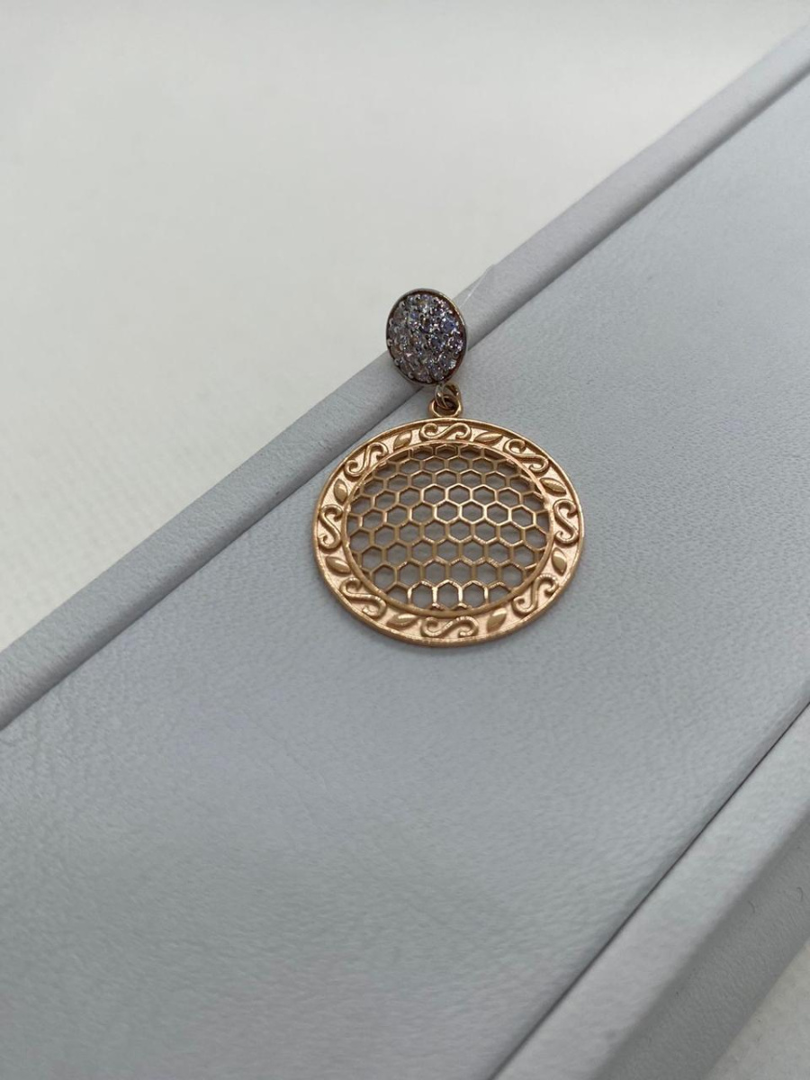 950344 ПОДВЕСКА С КАМНЯМИ (Au 585)