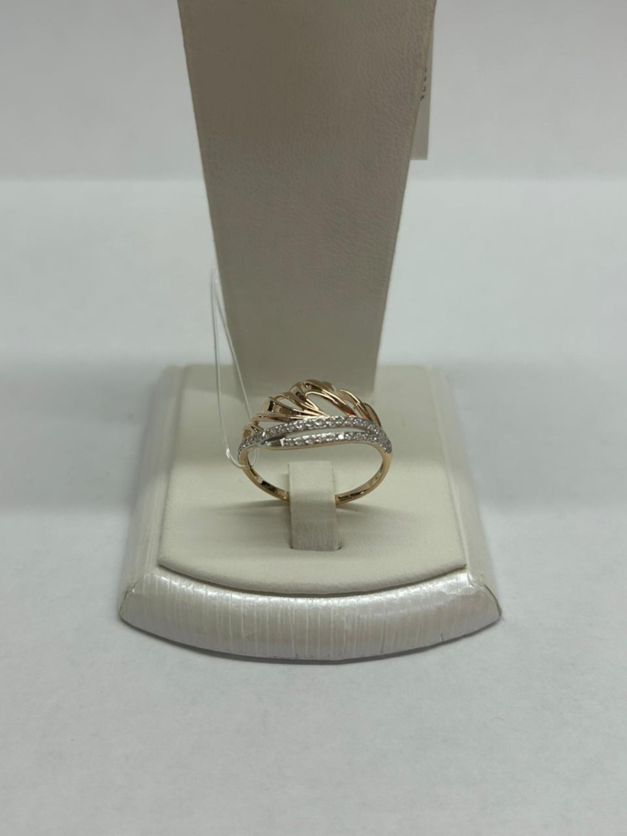 КОЛЬЦО С КАМНЯМИ (Au 585)