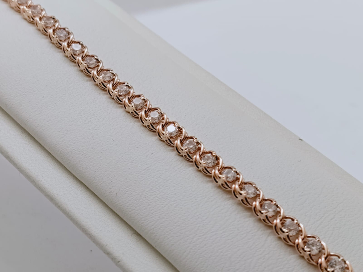 БРАСЛЕТ С КАМНЯМИ (Au 585)