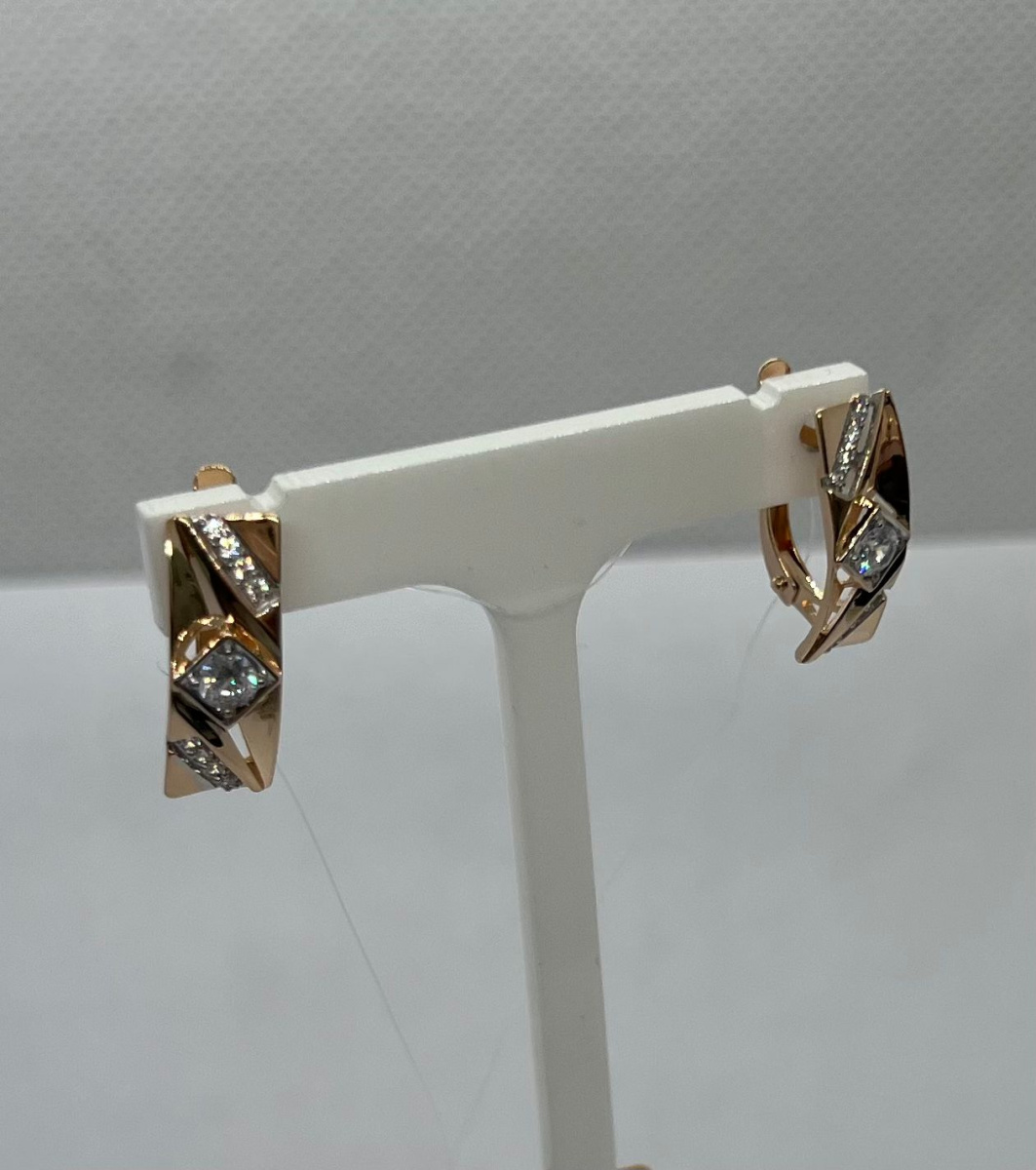 СЕРЬГИ С КАМНЯМИ (Au 585)