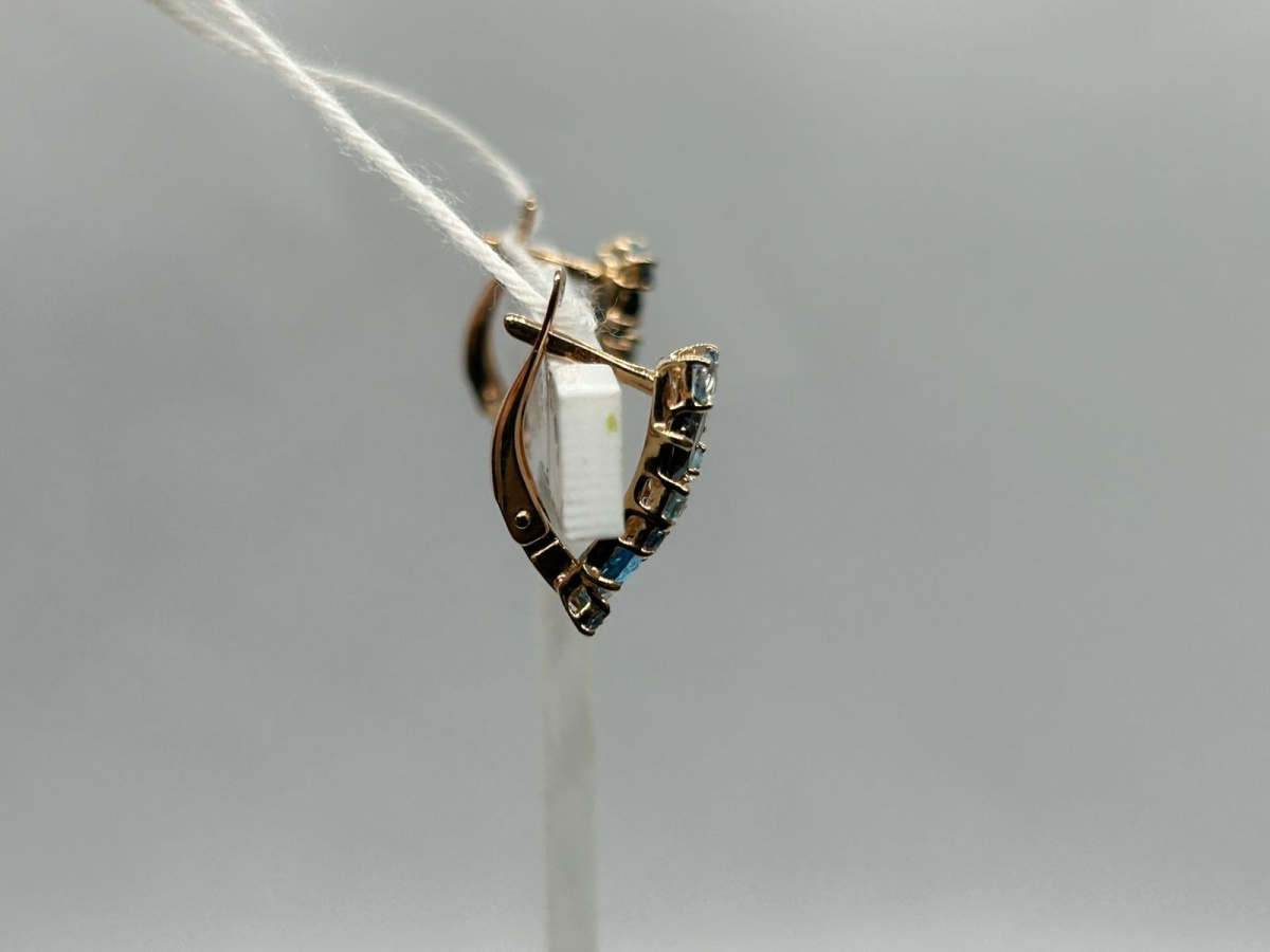 СЕРЬГИ С КАМНЯМИ (Au 585)