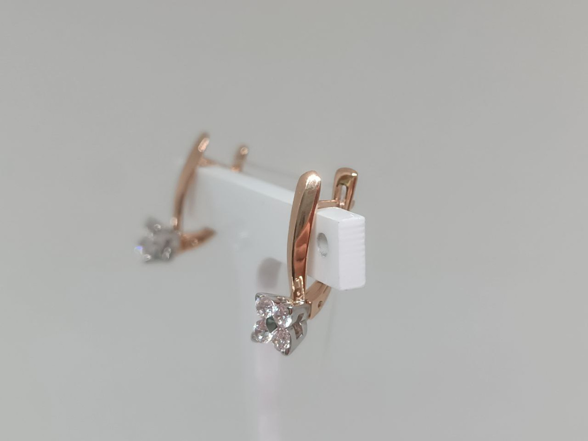 СЕРЬГИ С КАМНЯМИ (Au 585)