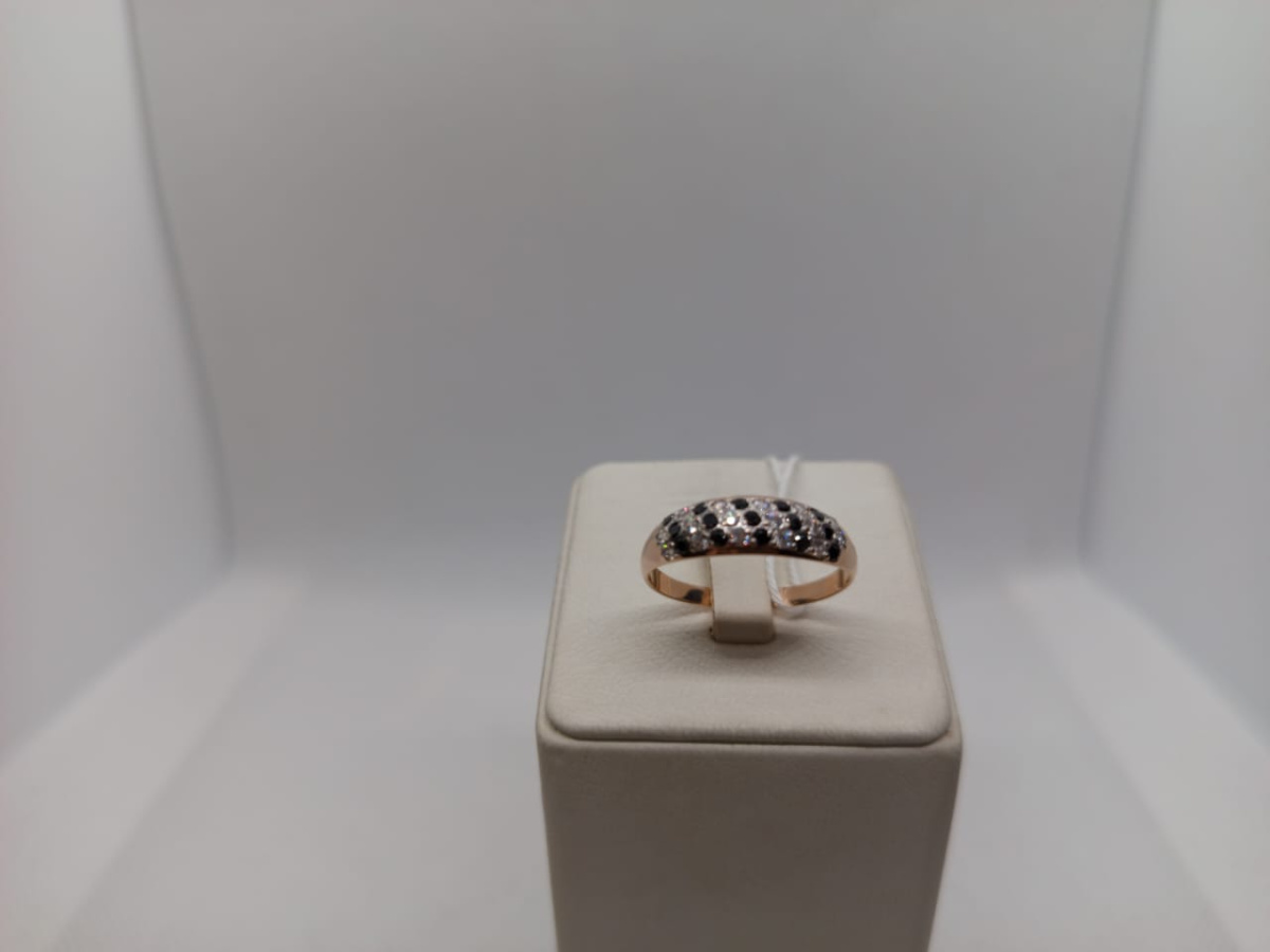 КОЛЬЦО С КАМНЯМИ (Au 585)