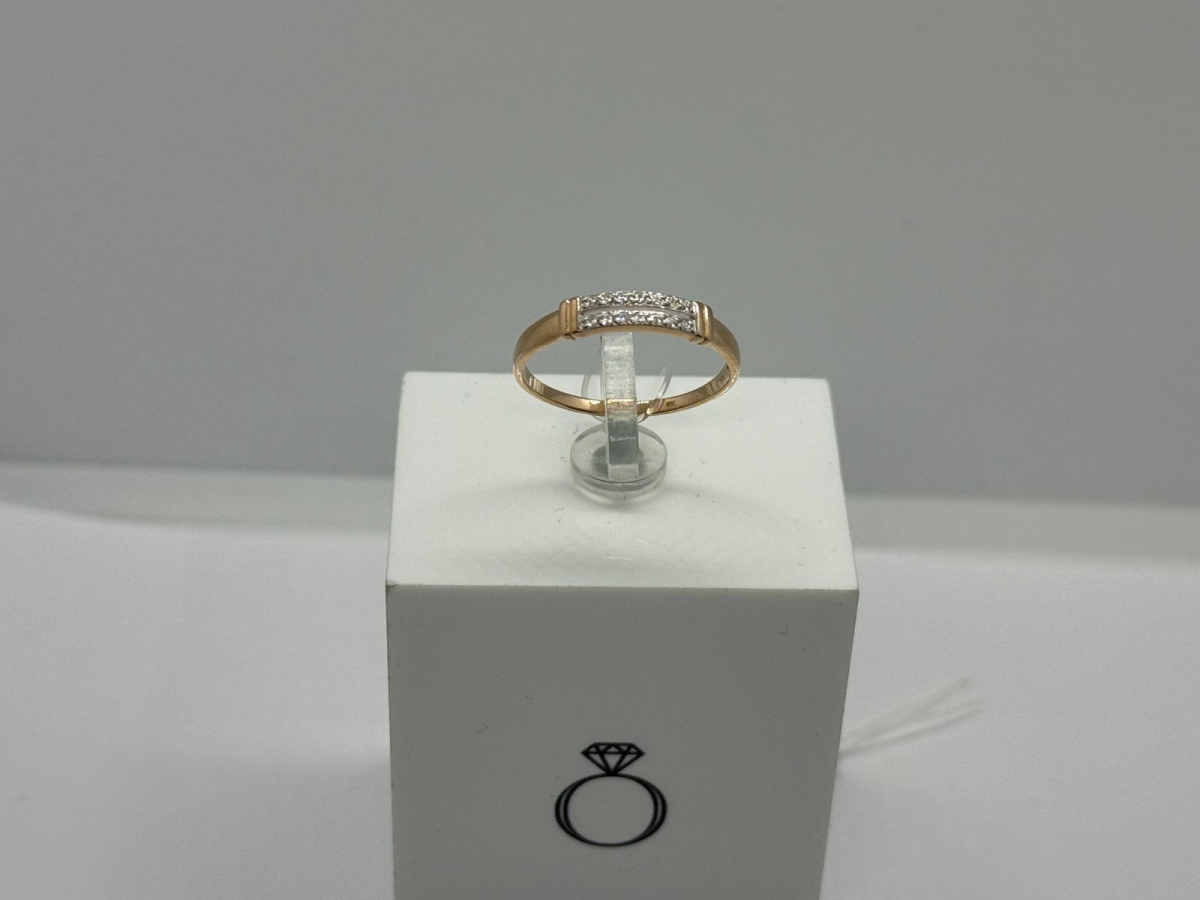 КОЛЬЦО С КАМНЯМИ (Au 585)