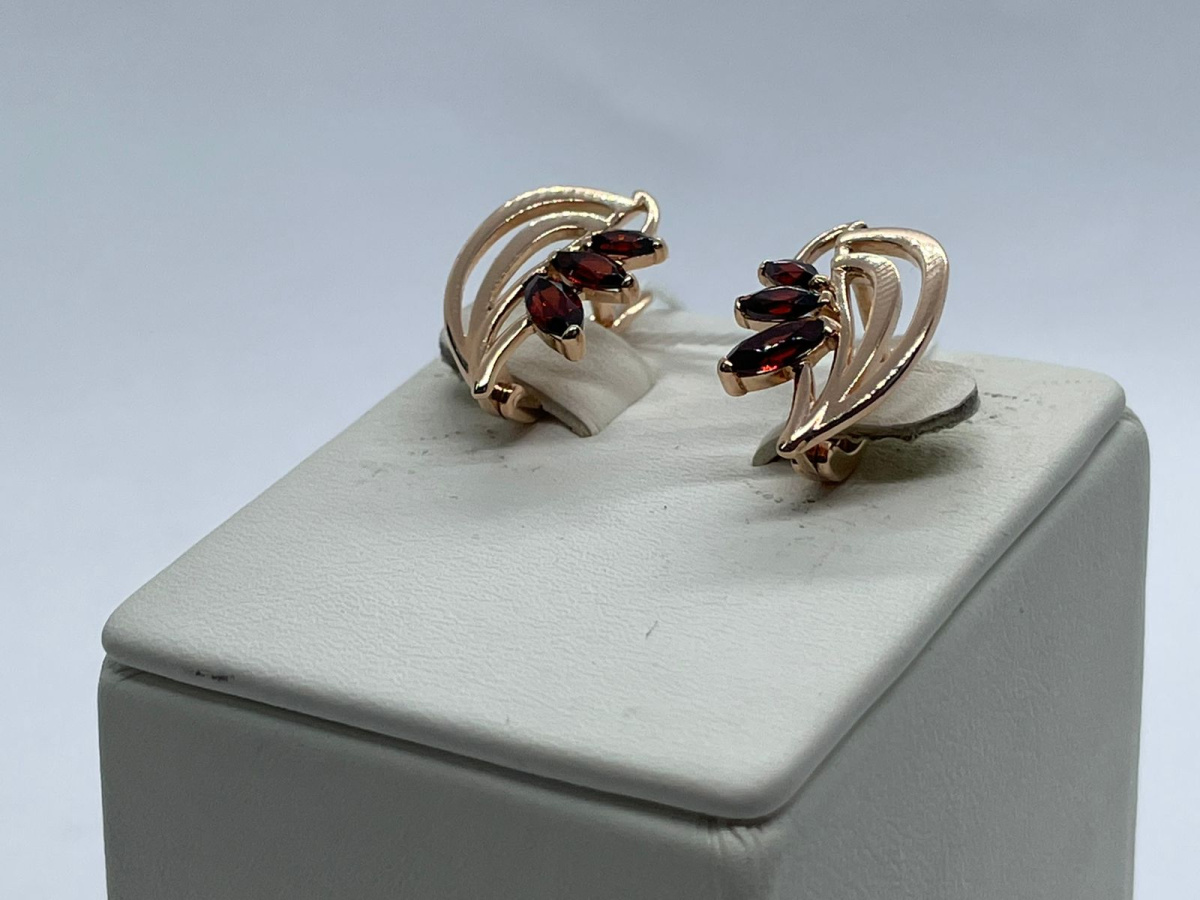 СЕРЬГИ С КАМНЯМИ (Au 585)