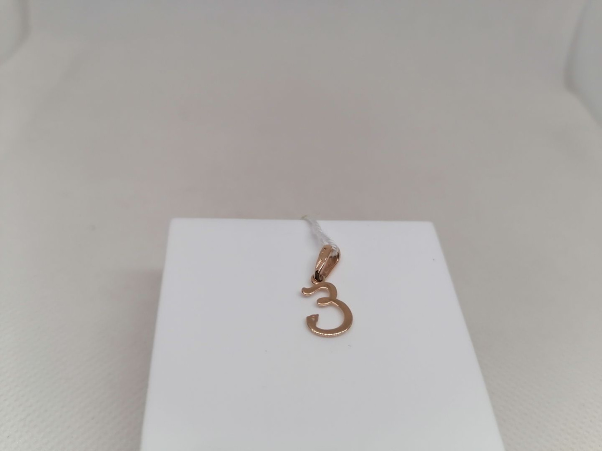 ПОДВЕСКА БУКВА Е Au 585