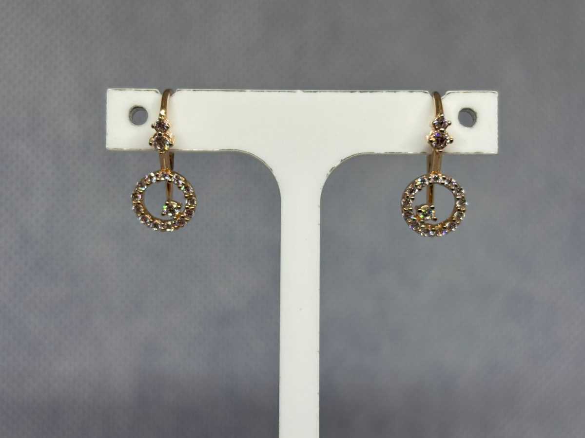 СЕРЬГИ С КАМНЯМИ (Au 585)