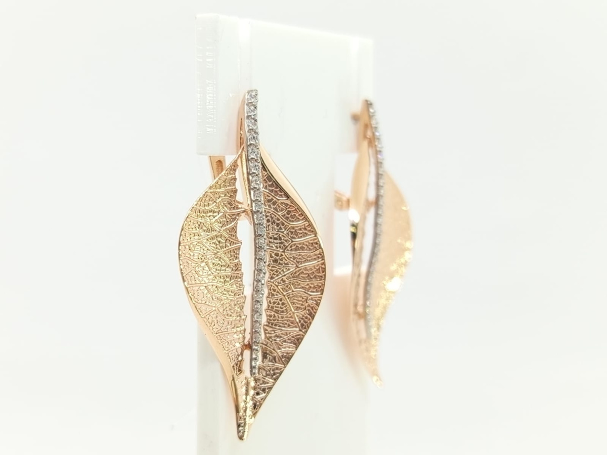 СЕРЬГИ С КАМНЯМИ (Au 585)