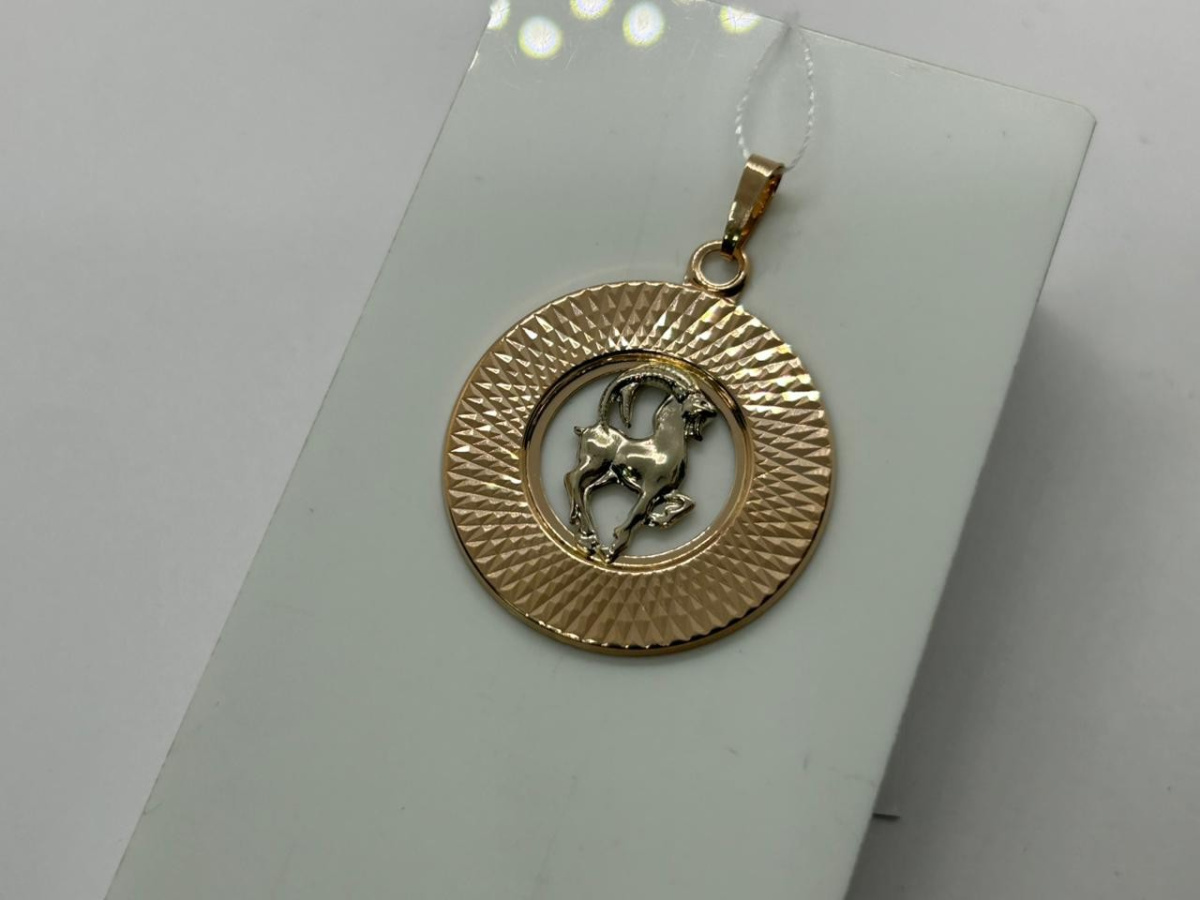 ПОДВЕСКА ЗНАК ЗОДИАКА КОЗЕРОГ (Au 585)