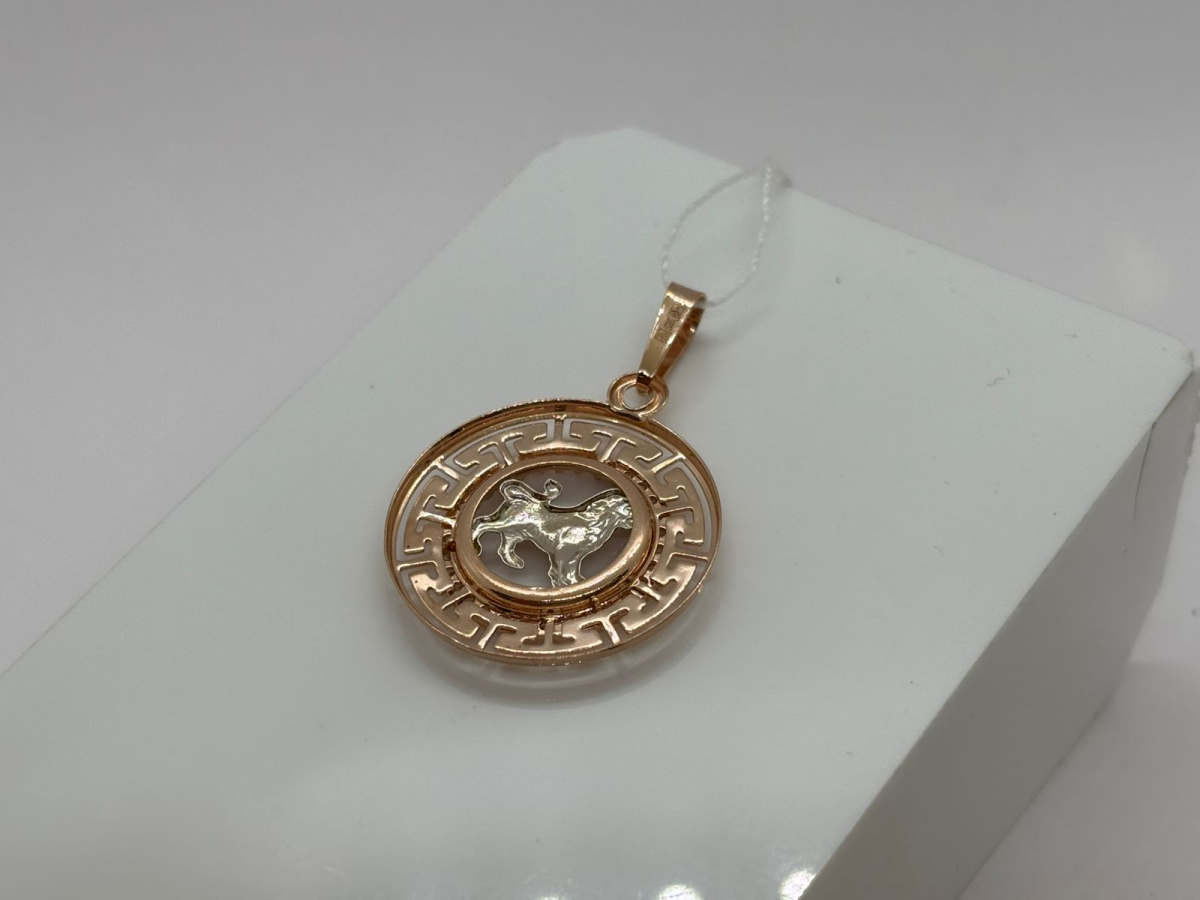 ПОДВЕСКА ЗНАК ЗОДИАКА ЛЕВ (Au 585)
