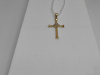 ПОДВЕСКА КРЕСТ С КАМНЯМИ (Au 585)