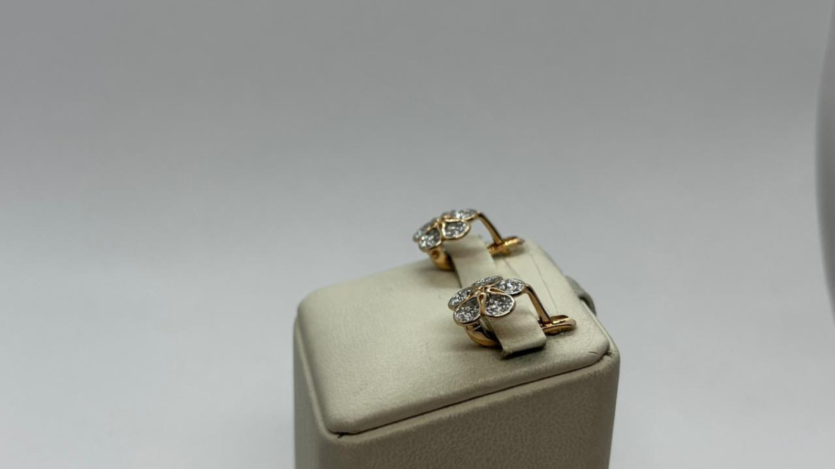 СЕРЬГИ С КАМНЯМИ (Au 585)