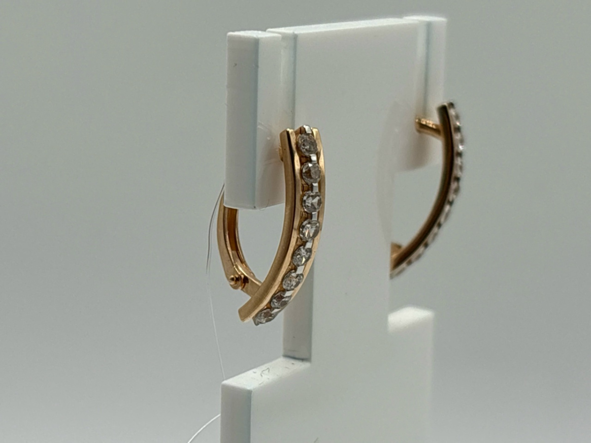 СЕРЬГИ С КАМНЯМИ (Au 585)