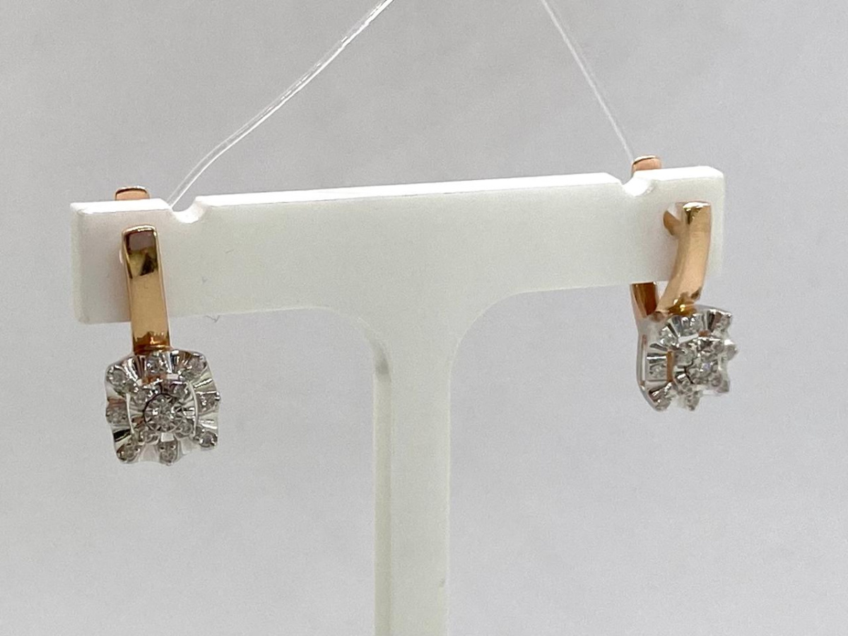 СЕРЬГИ БРИЛЛИАНТ (Au 585)