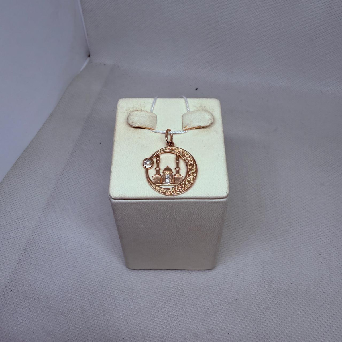 ПОДВЕСКА МЕЧЕТЬ С КАМНЯМИ (Au 585)