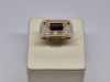КОЛЬЦО ПЕЧАТКА с камнями (Au 585)
