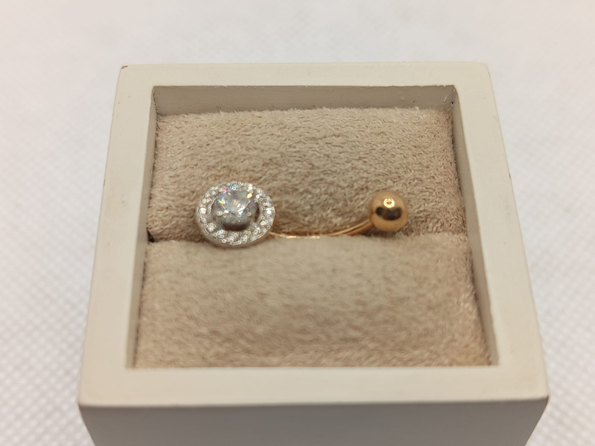 060213 ПИРСИНГ С КАМНЯМИ (Au 585)