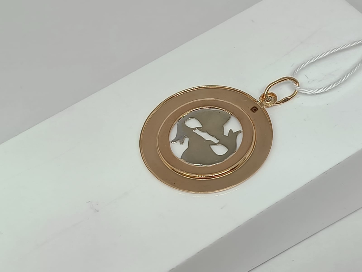 ПОДВЕСКА ЗНАК ЗОДИАКА РЫБЫ Au 585