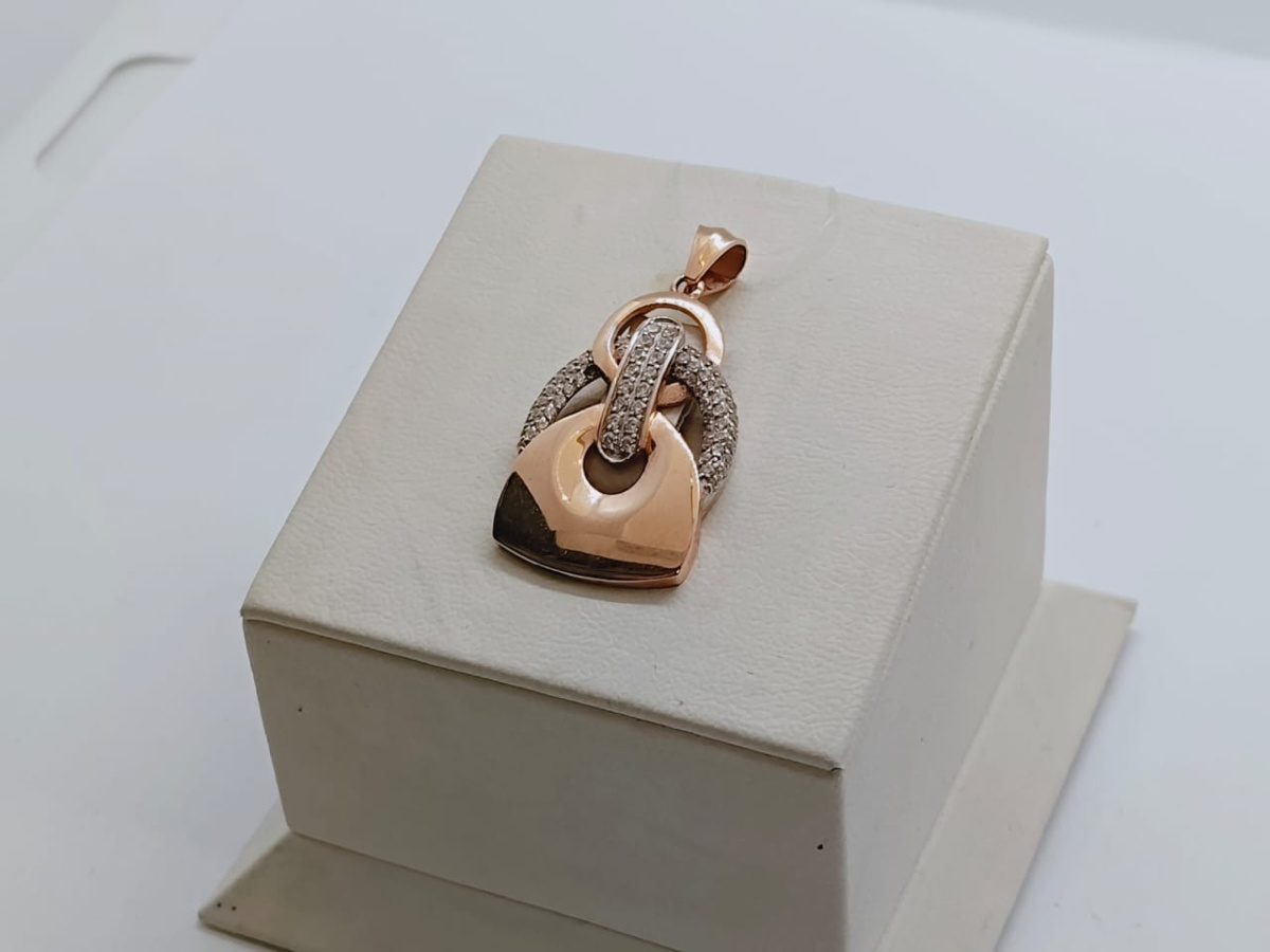 950336 ПОДВЕСКА С КАМНЯМИ (Au 585)