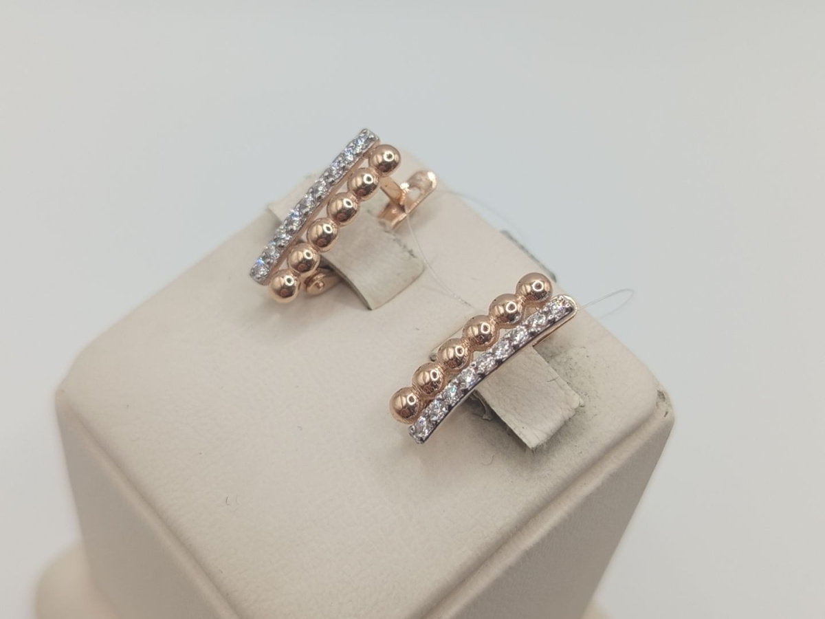 СЕРЬГИ С КАМНЯМИ (Au 585)