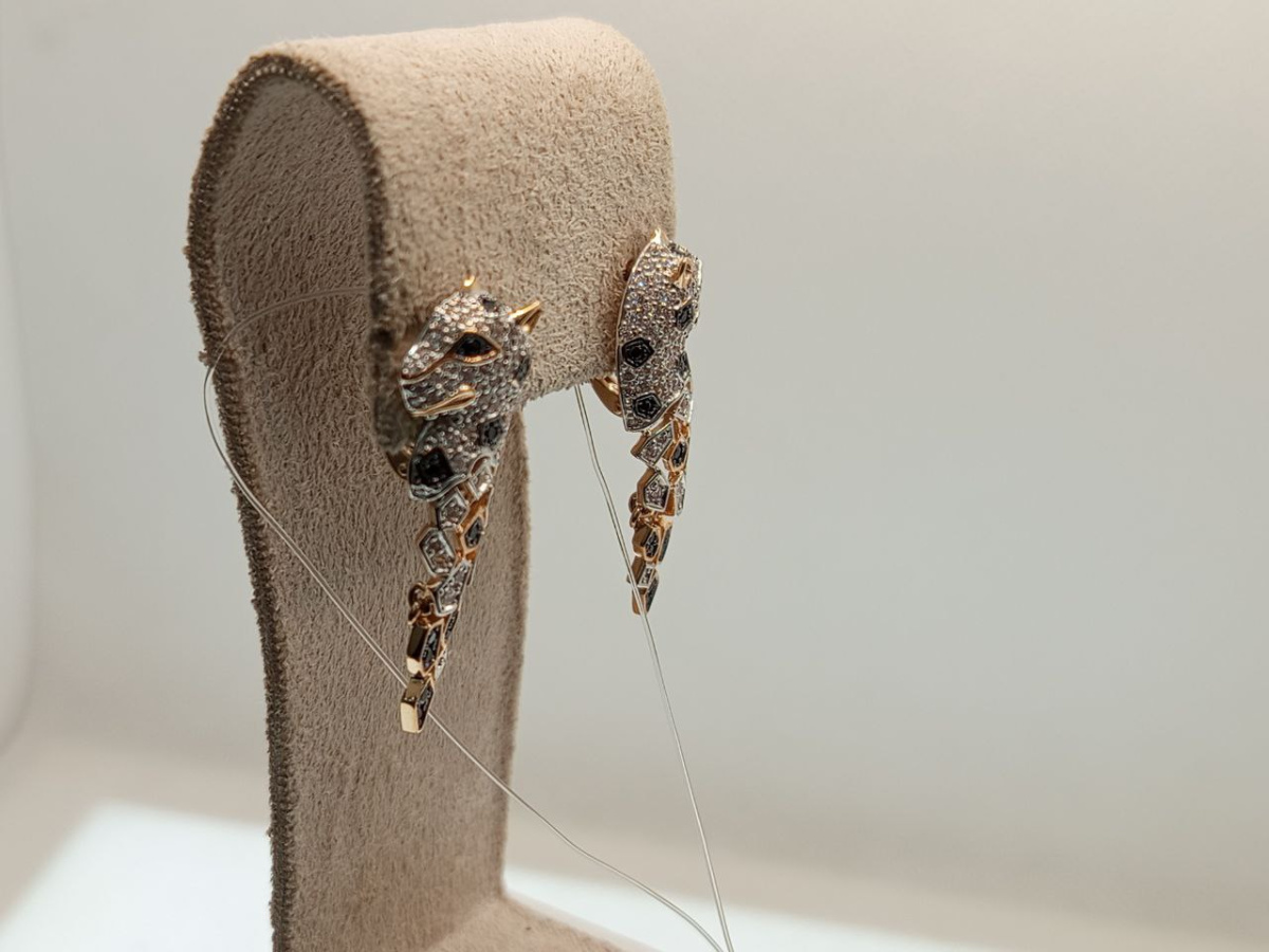 СЕРЬГИ С КАМНЯМИ (Au 585)