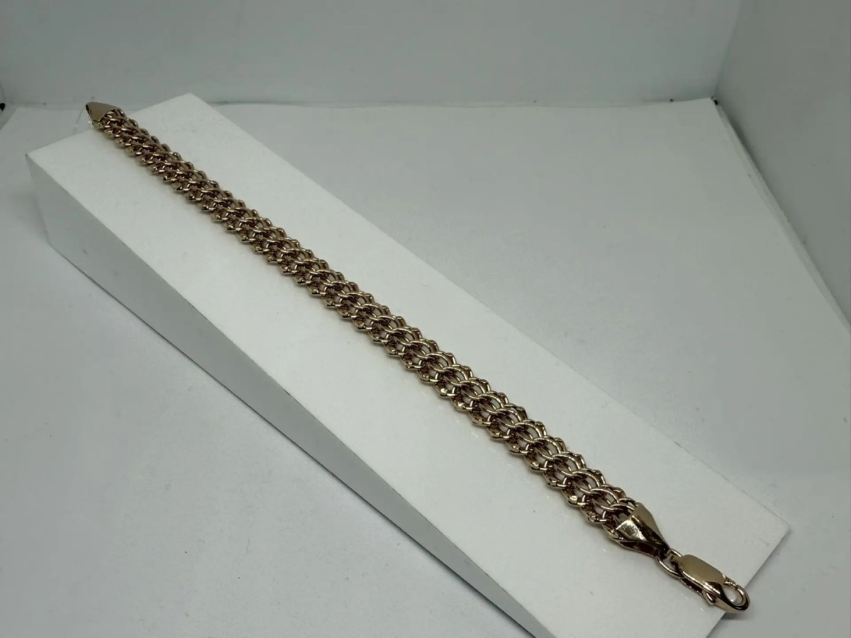 БРАСЛЕТ ПУСТОТЕЛЫЙ Итальянка (Au 585)