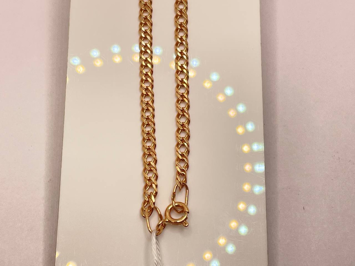 ЦЕПЬ ПОЛНОВЕСНАЯ Ромб двойной (Au 585)