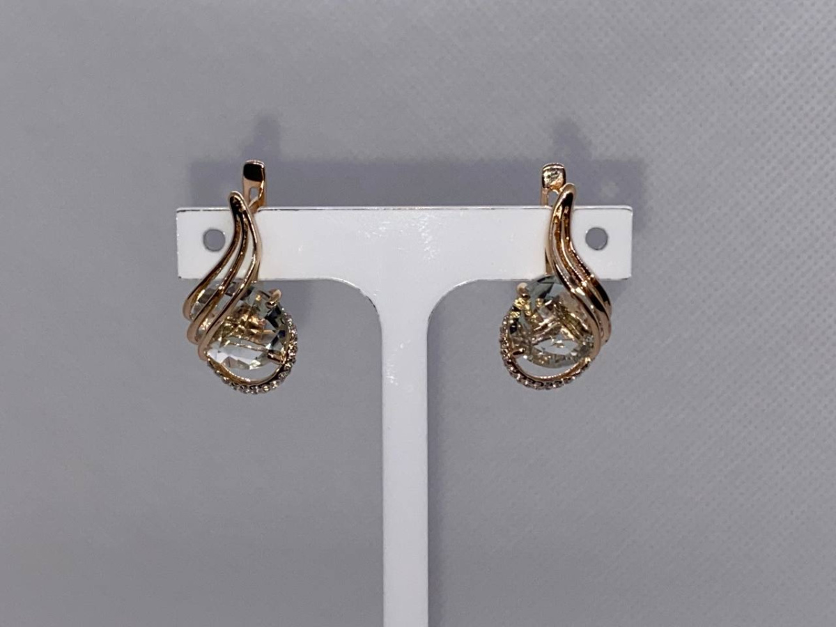 СЕРЬГИ С КАМНЯМИ (Au 585)