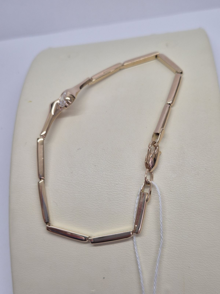 Б585 БРАСЛЕТ С КАМНЯМИ (Au 585)