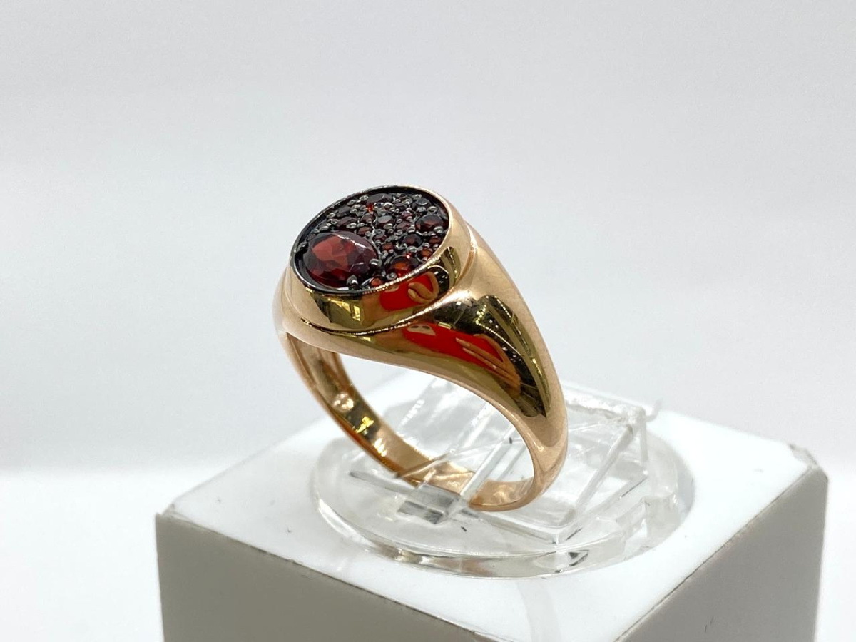 КОЛЬЦО ГРАНАТ (Au 585)