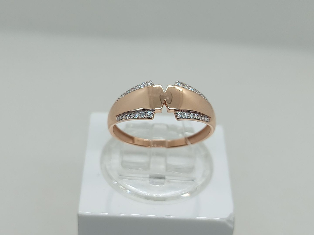 КОЛЬЦО С КАМНЯМИ (Au 585)