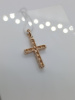 ПОДВЕСКА КРЕСТ С КАМНЯМИ (Au 585)