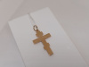 ПОДВЕСКА КРЕСТ БЕЗ КАМНЯ (Au 585)