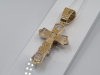 ПОДККИ585 ПОДВЕСКА КРЕСТ С КАМНЕМ (Au 585)