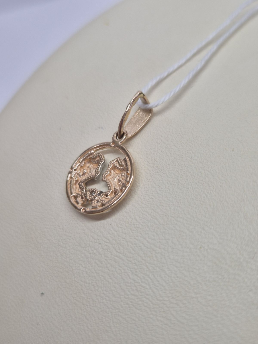 ПОДКМ585 ПОДВЕСКА С КАМНЕМ (Au 585)