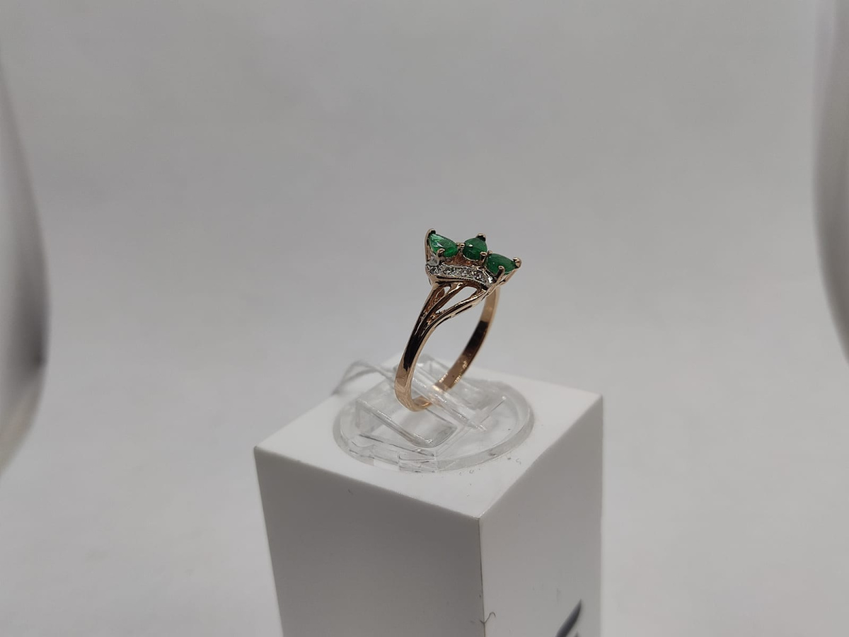 КОЛКМИ585 КОЛЬЦО С КАМНЯМИ (Au 585)