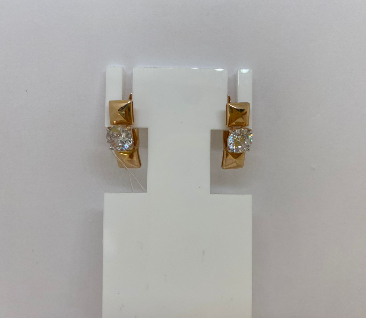 СЕРЬГИ С КАМНЕМ (Au 585)