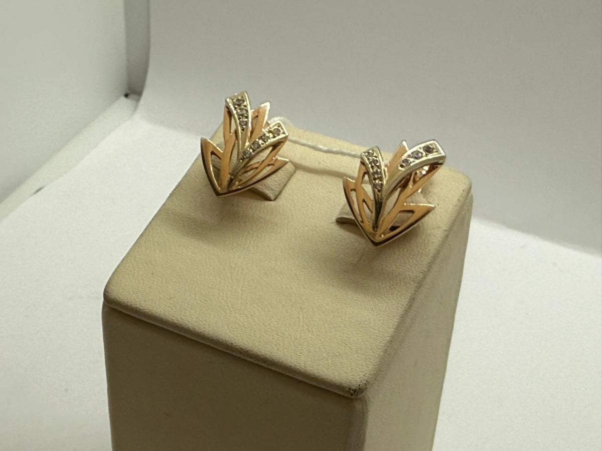 СЕРЬГИ С КАМНЯМИ (Au 585)