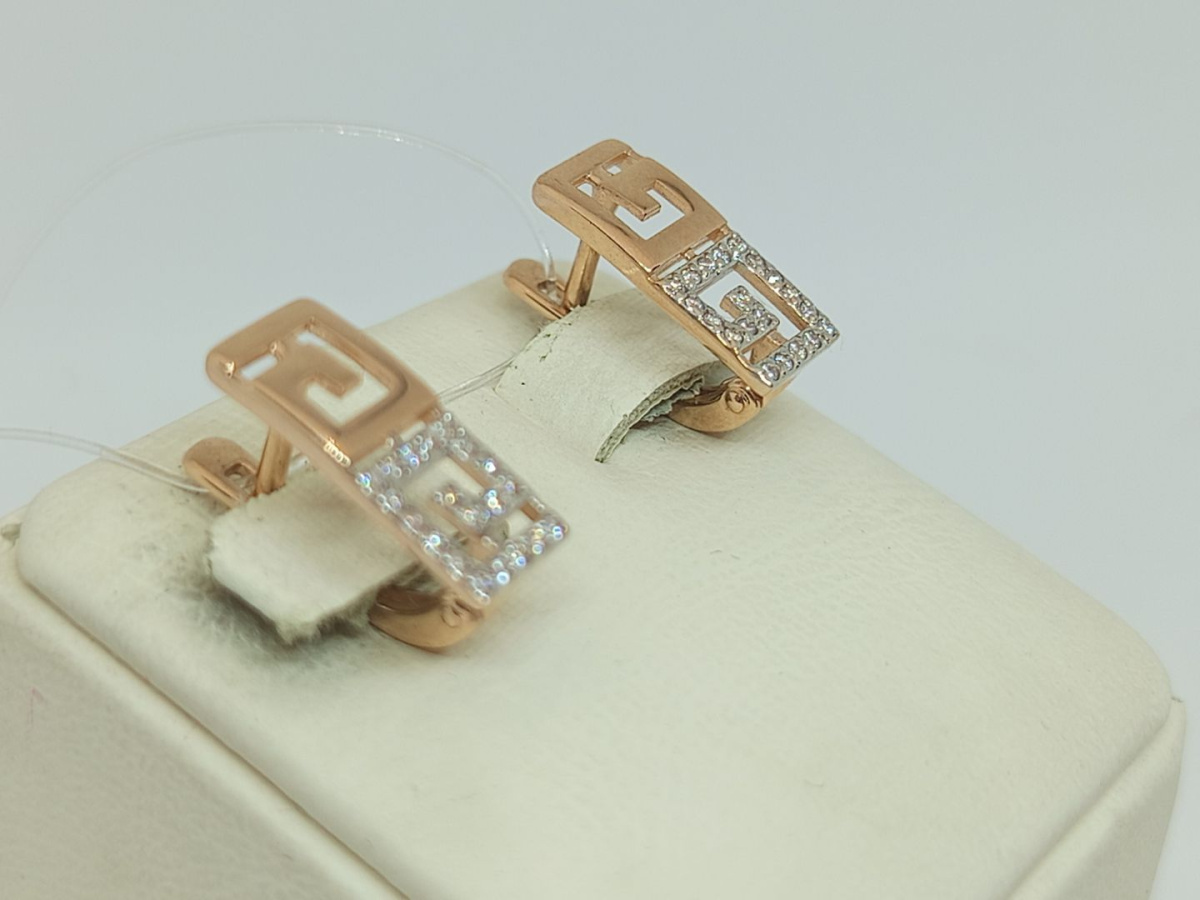 СЕРЬГИ С КАМНЯМИ (Au 585)