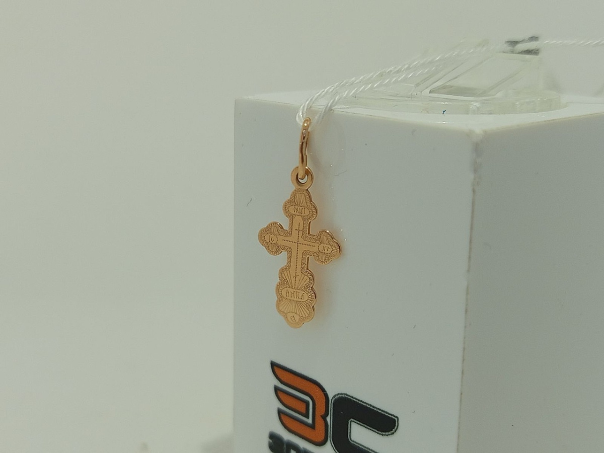 ПОДВЕСКА КРЕСТ БЕЗ КАМНЯ (Au 585)