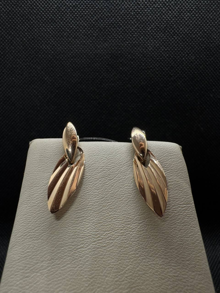 СЕРЬГИ БЕЗ КАМНЯ (Au 585)