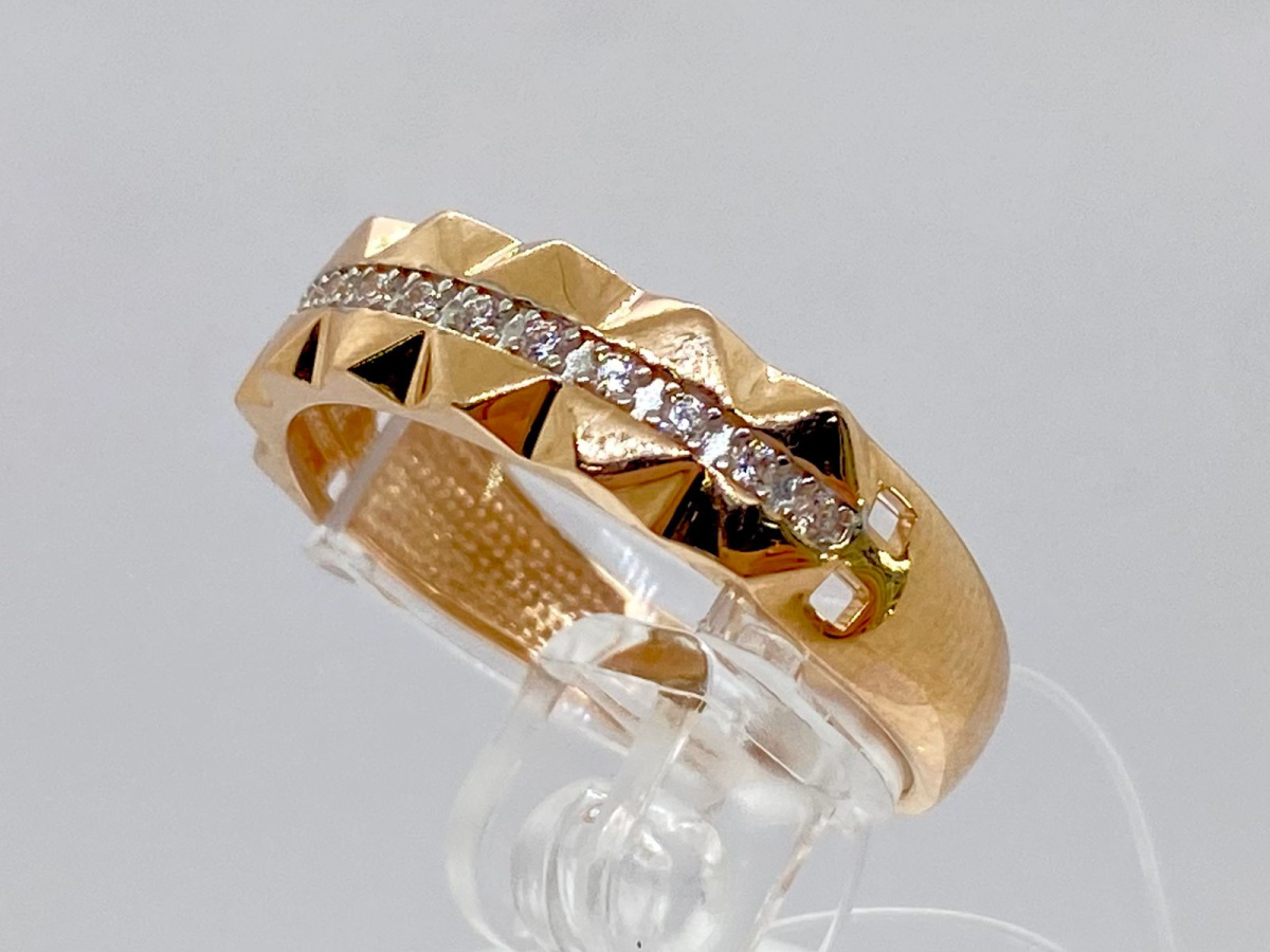 КОЛЬЦО С КАМНЯМИ (Au 585)