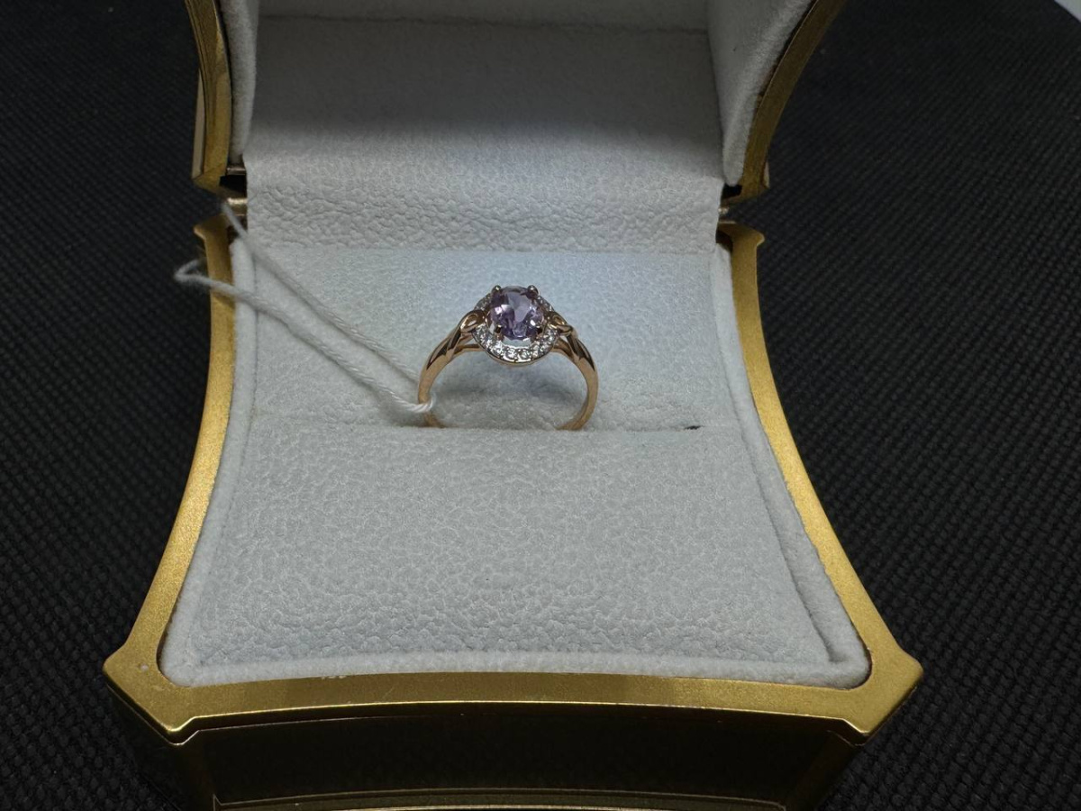 КОЛЬЦО С КАМНЯМИ (Au 585)