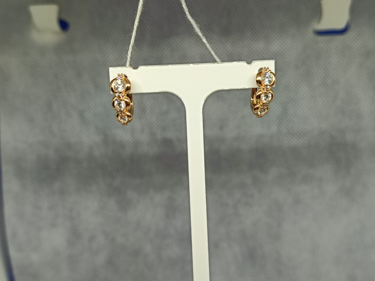 СЕРЬГИ С КАМНЯМИ (Au 585)