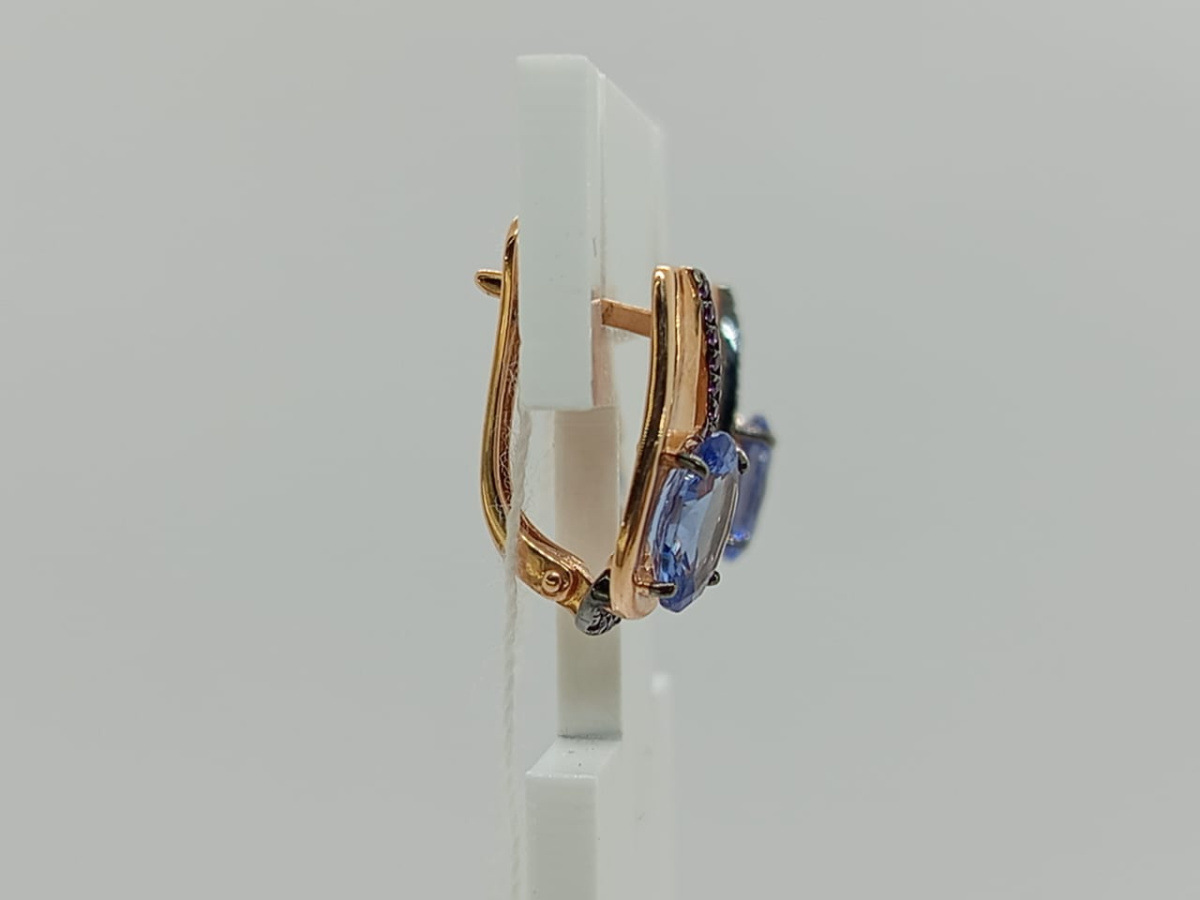 СЕРЬГИ С КАМНЯМИ (Au 585)