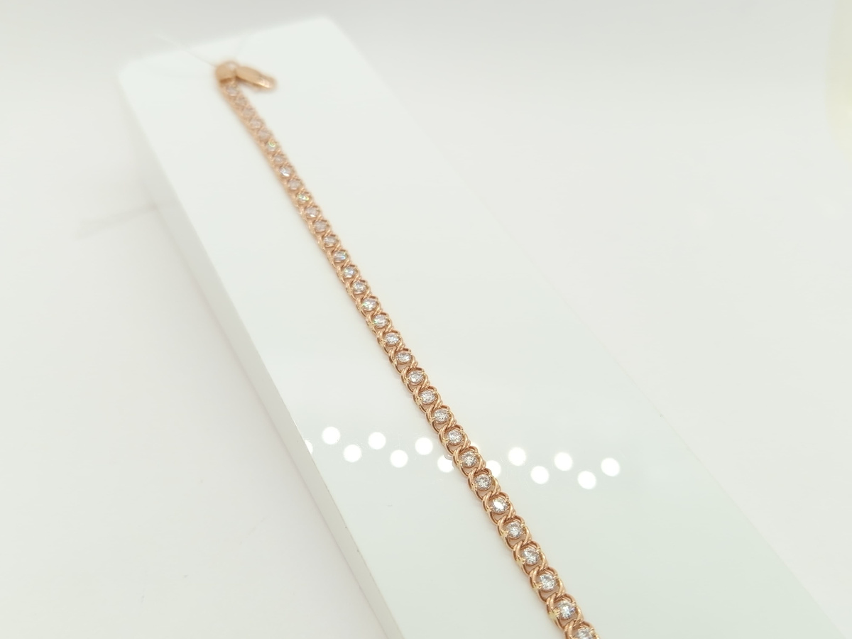 729К БРАСЛЕТ С КАМНЯМИ (Au 585)