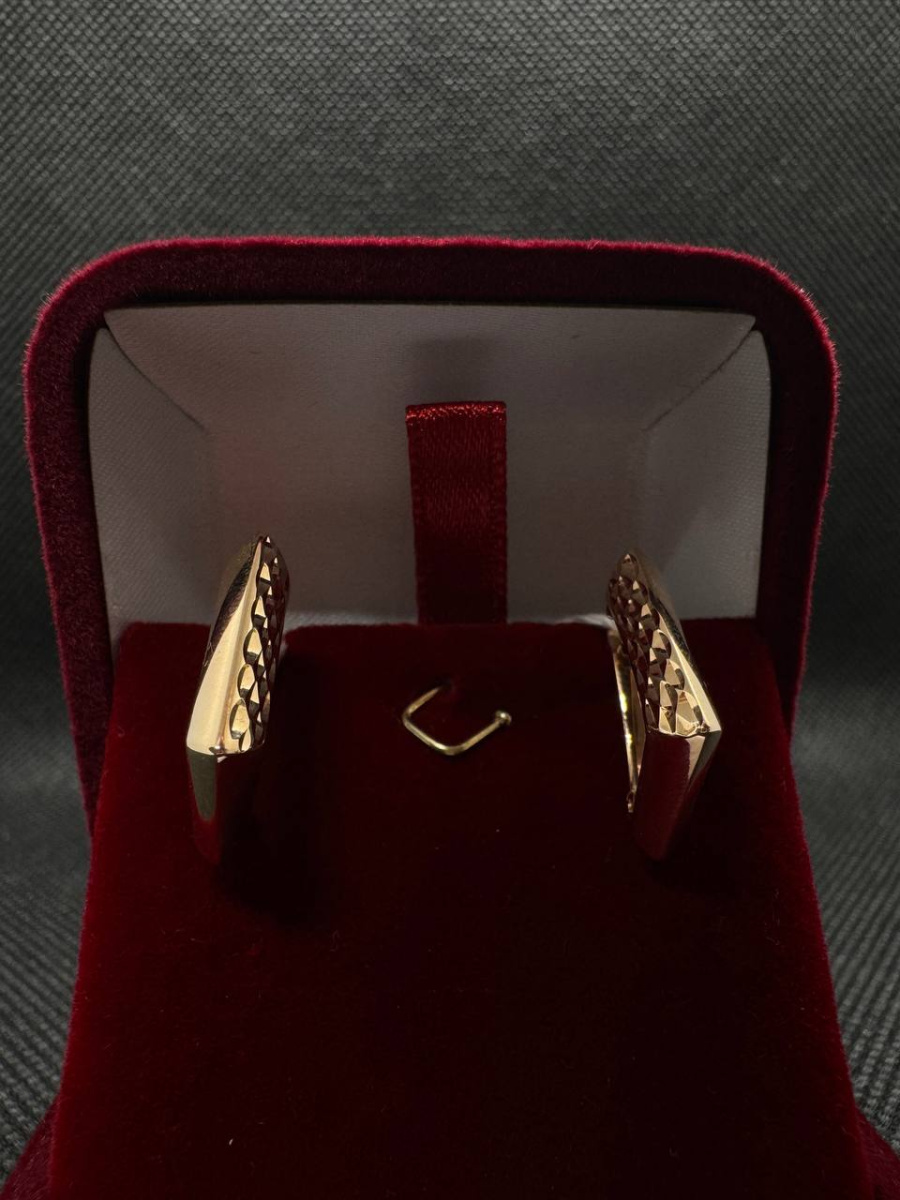 СЕРЬГИ БЕЗ КАМНЯ (Au 585)